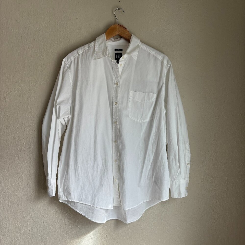 Gap Organic Cotton Big Shirt Size Small in White